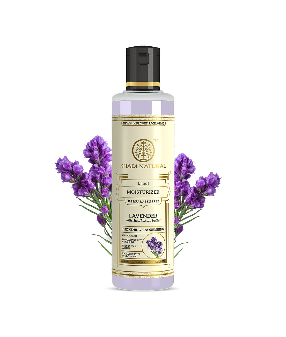Khadi Natural Lavender Moisturizer with Sheabutter - Paraben Free - 210ml Sale - Image 6 - Buy from Indicrest