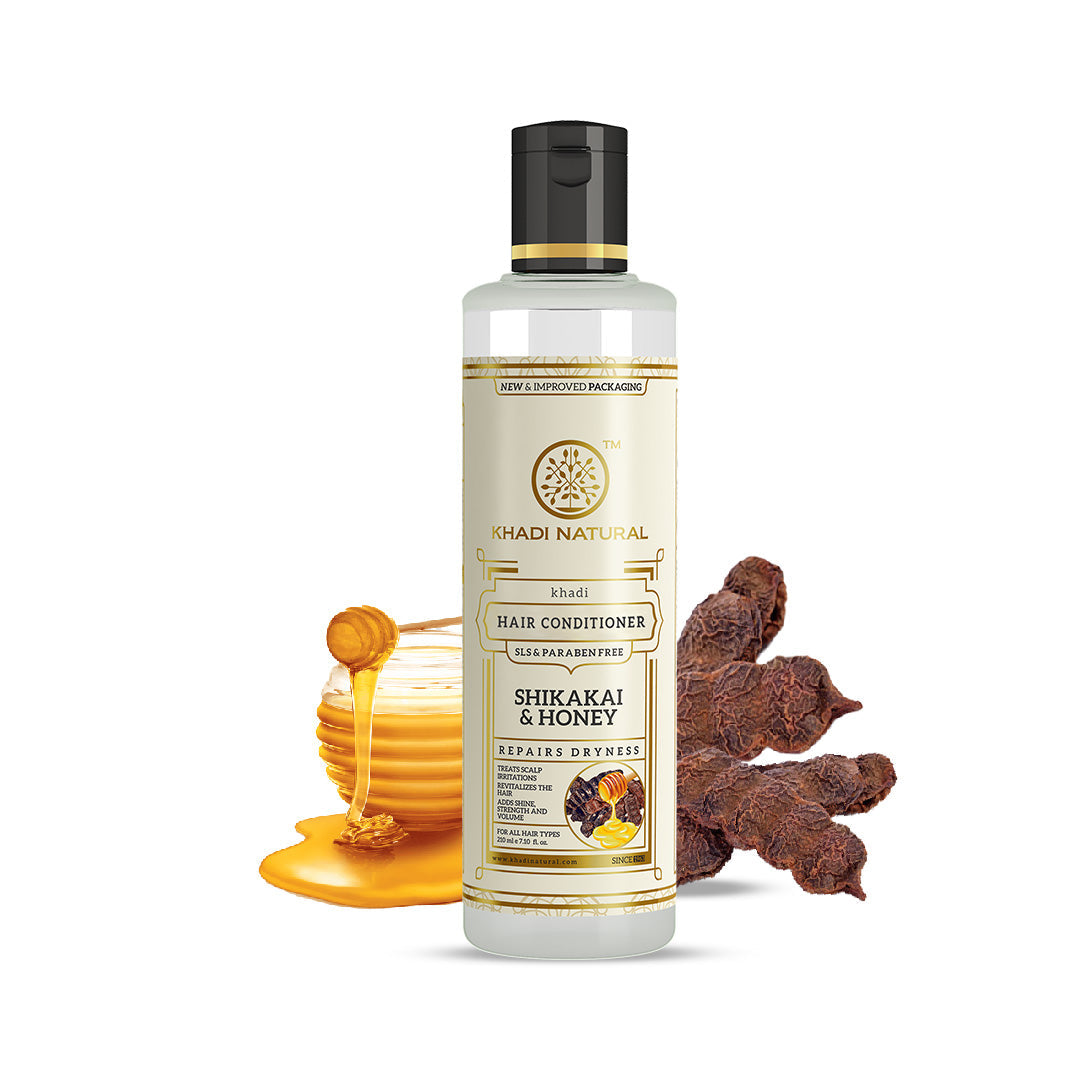 Khadi Natural Shikakai & Honey Hair Conditioner SLS Free Combo Pack Of 2 – 210ml Each Sale - Image 7 - Buy from Indicrest