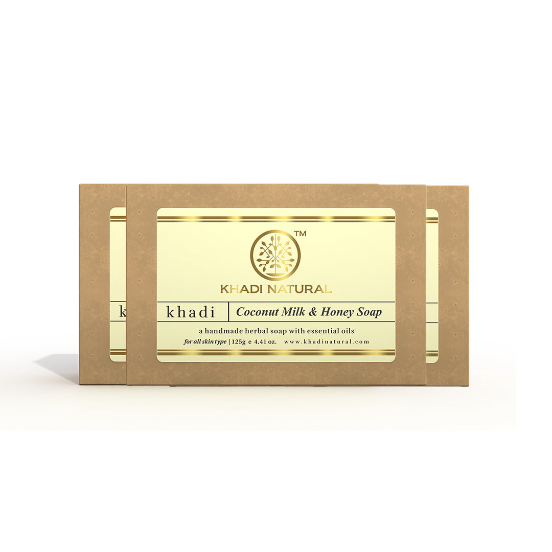 Khadi Natural Coconut Milk & Honey Soap 125gm - Image 6 - Buy from Indicrest