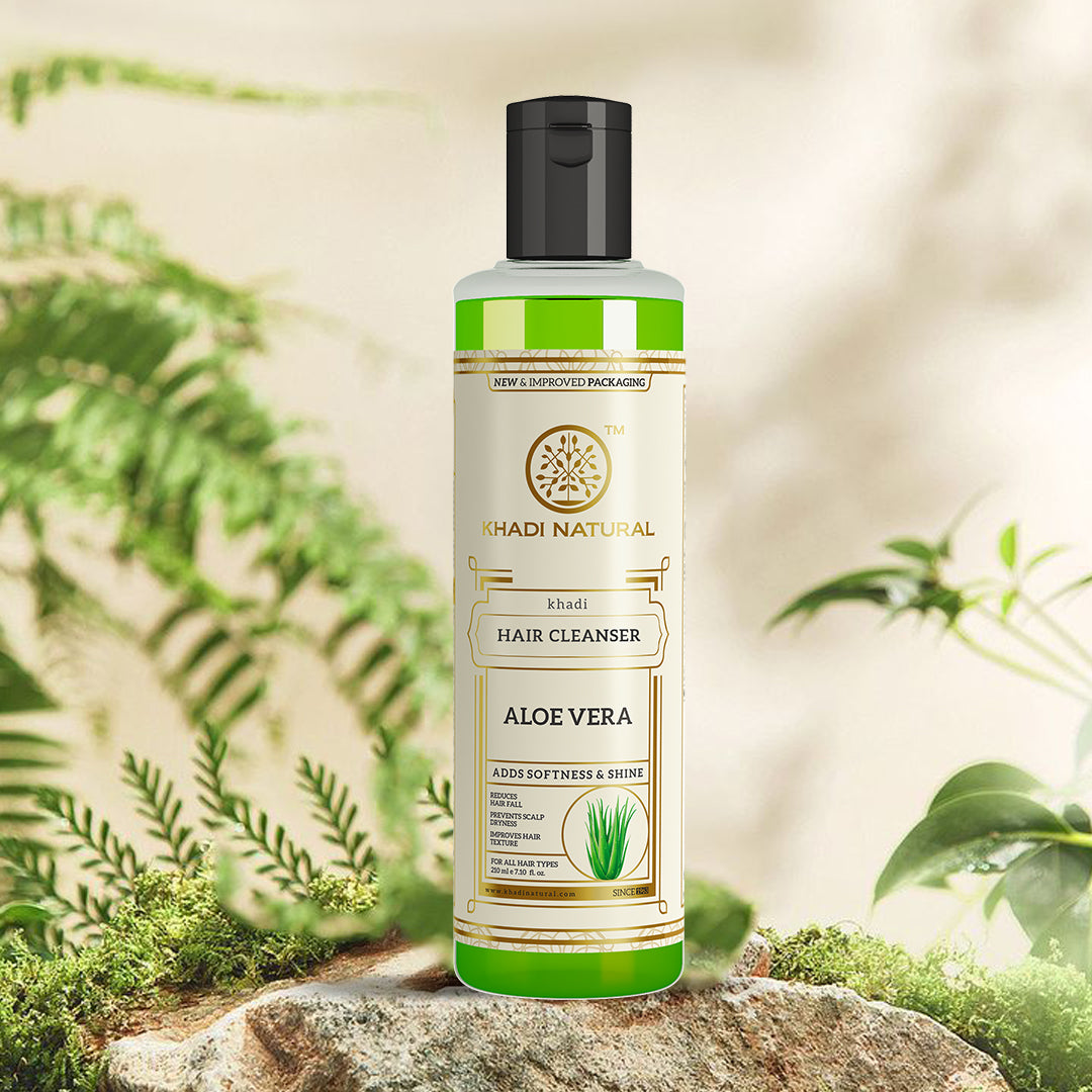 Khadi Natural Aloevera Hair Cleanser - 210ml - Image 6 - Buy from Indicrest