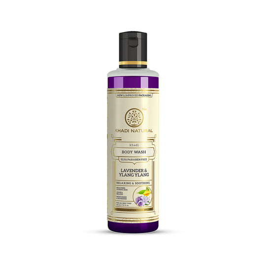 Khadi Natural Lavender & Ylang Ylang Body Wash SLS & Paraben Free - 210ml - Buy from Indicrest