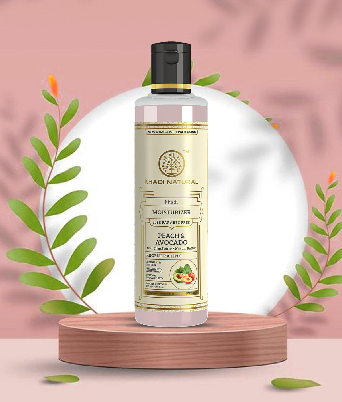Khadi Natural Peach Avocado Moisturizer with SLS & Paraben Free - 210ml - Image 8 - Buy from Indicrest