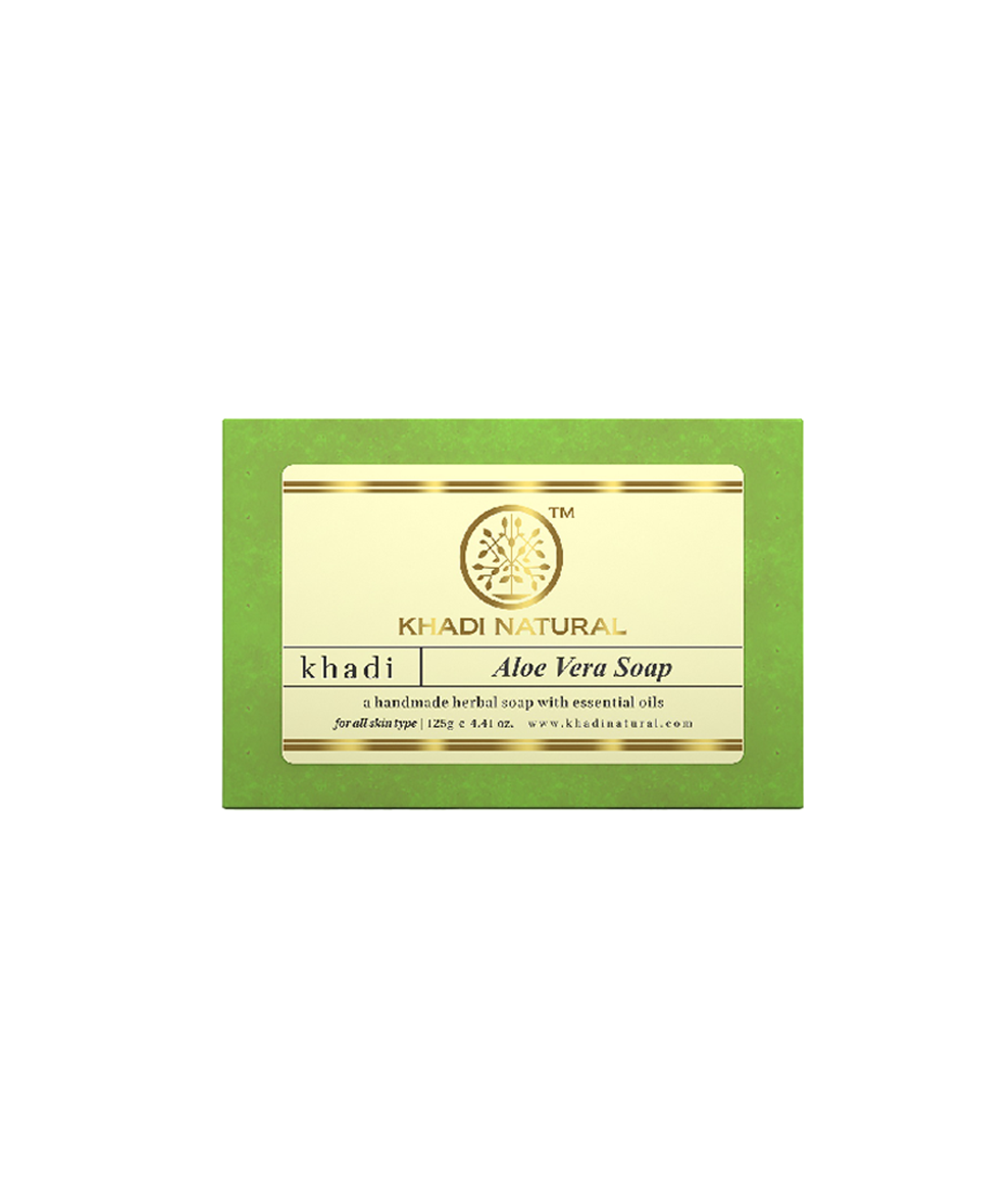 Khadi Natural Herbal Aloevera Soap - 125gm - Buy from Indicrest
