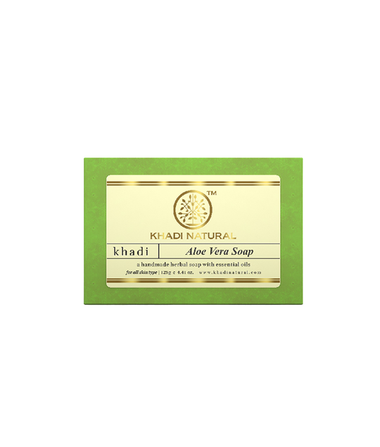 Khadi Natural Herbal Aloevera Soap - 125gm - Buy from Indicrest
