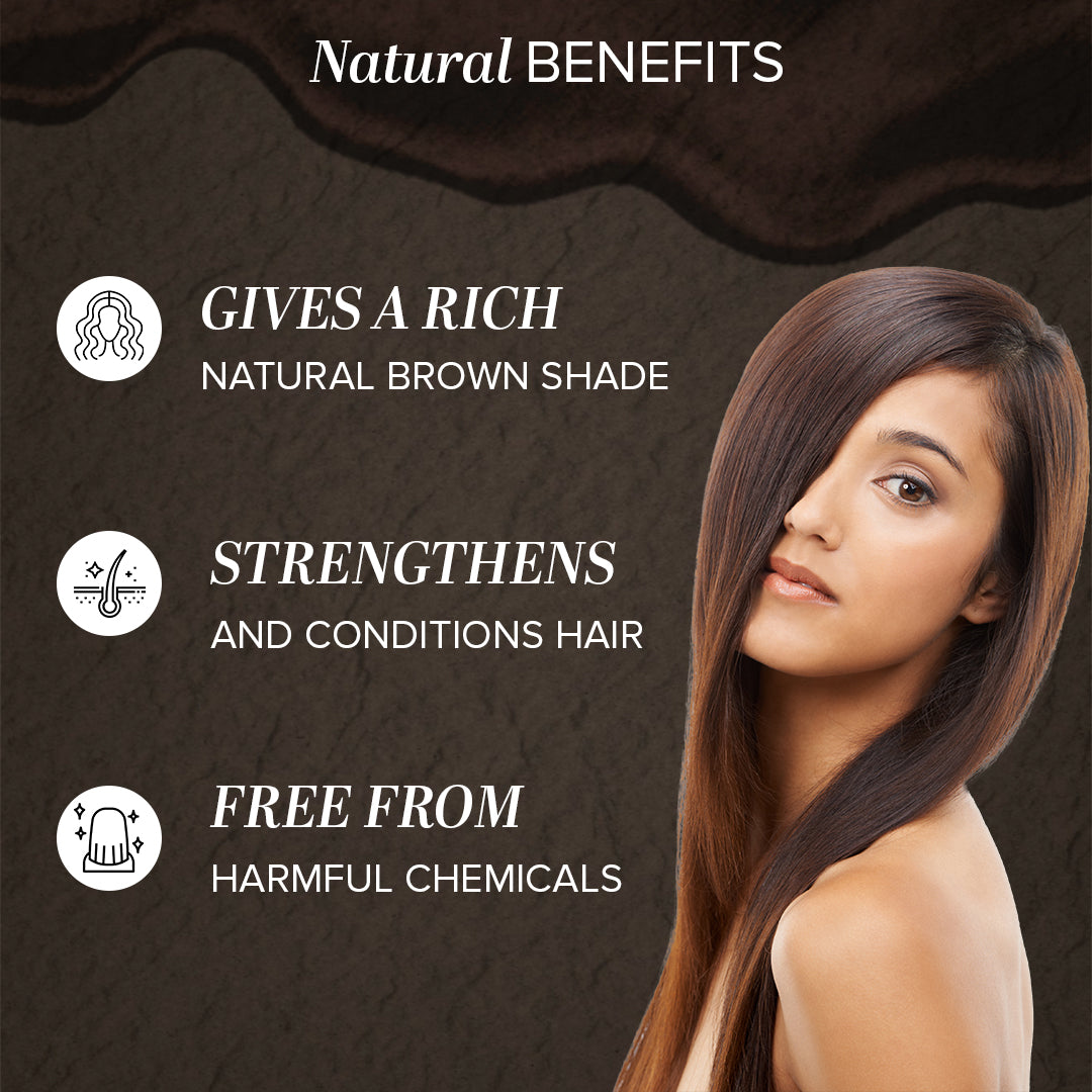 Khadi Natural Mighty Brown Hair Color - 150gm - Image 2 - Buy from Indicrest