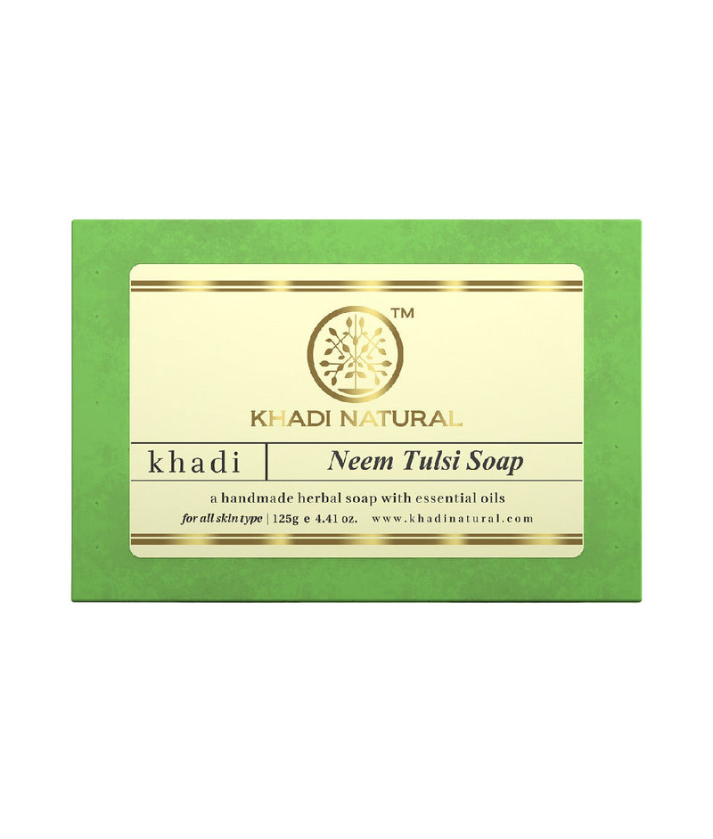 Khadi Natural Neem - Tulsi Soap - 125gm - Buy from Indicrest