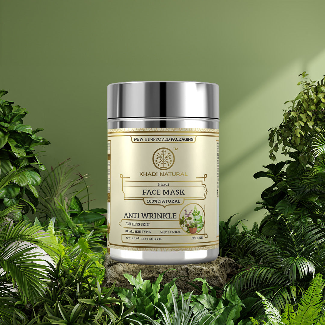 Khadi Natural Anti Wrinkle Face Mask Combo Pack Of 2 - 50gm Each Sale - Image 8 - Buy from Indicrest