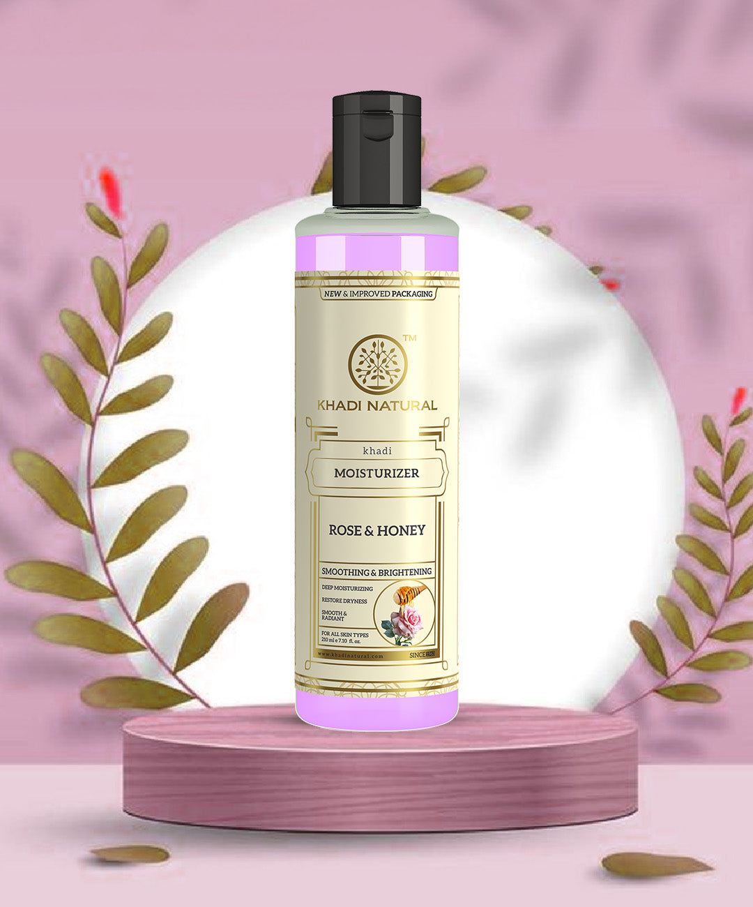 Khadi Natural Rose & Honey Moisturizer - 210ml - Image 8 - Buy from Indicrest