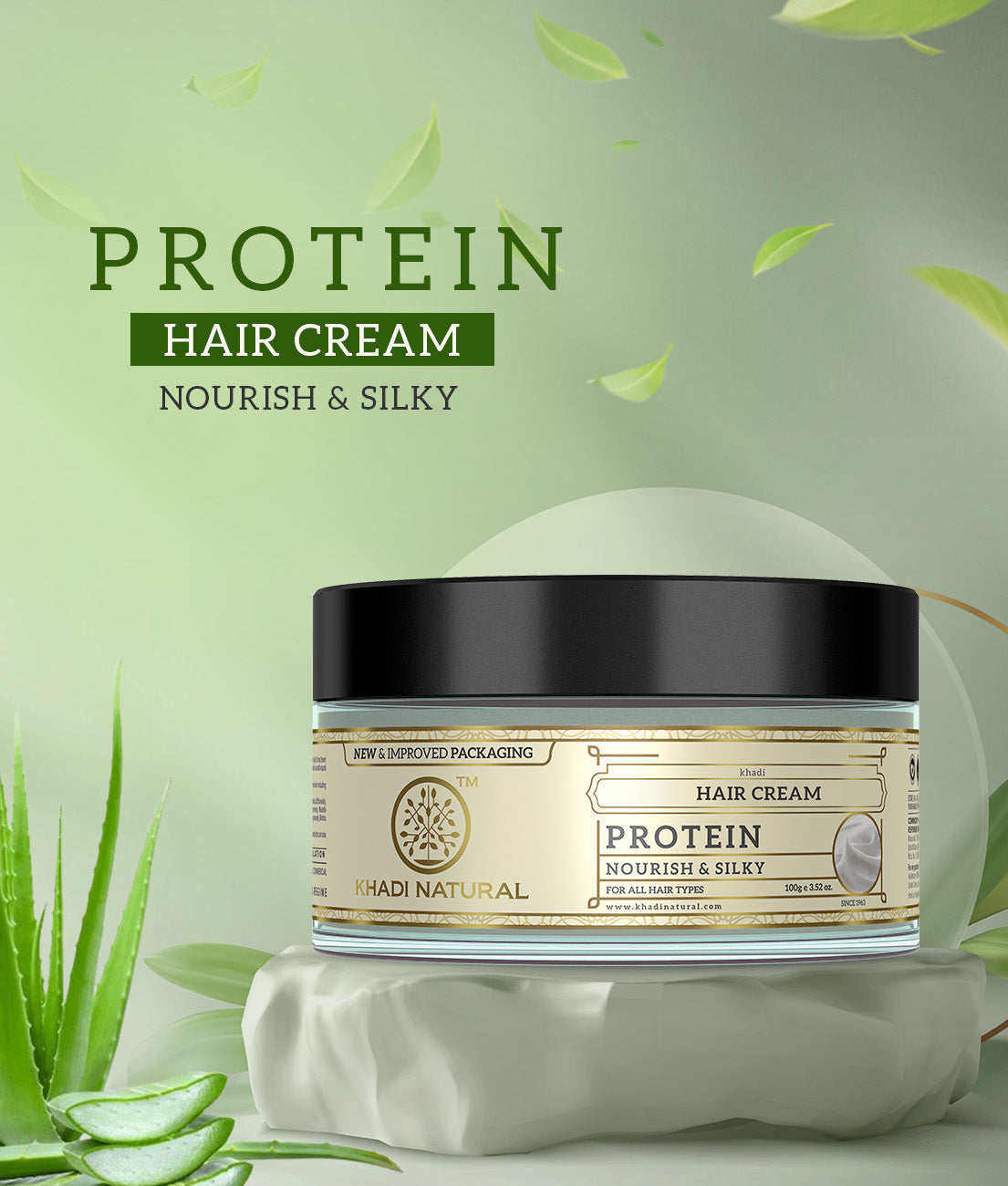 Khadi Natural Herbal Protein Hair Cream - 100gm - Image 8 - Buy from Indicrest