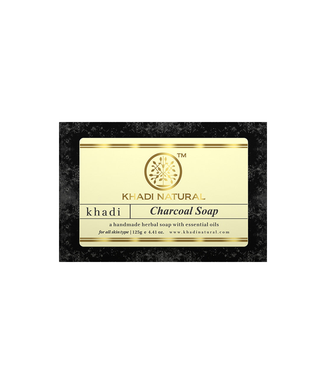 Khadi Natural Charcoal Soap - 125gm - Buy from Indicrest