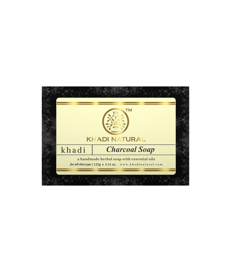 Khadi Natural Charcoal Soap - 125gm - Buy from Indicrest