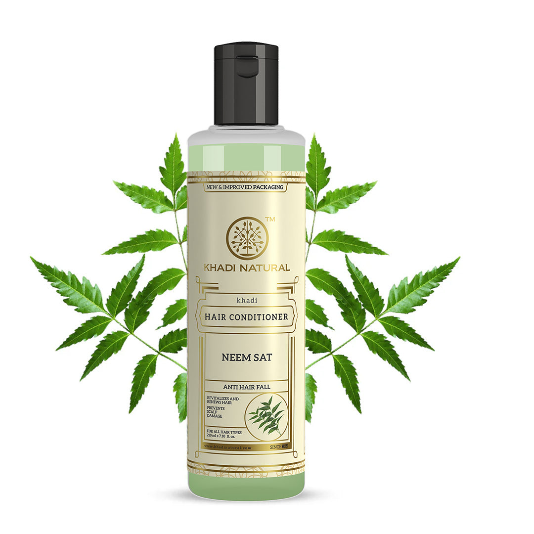 Khadi Natural Neem Sat Hair Conditioner - 210ml - Image 6 - Buy from Indicrest
