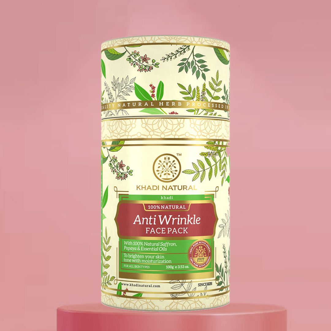 Khadi Natural Anti Wrinkle Face Pack - 100gm - Image 7 - Buy from Indicrest