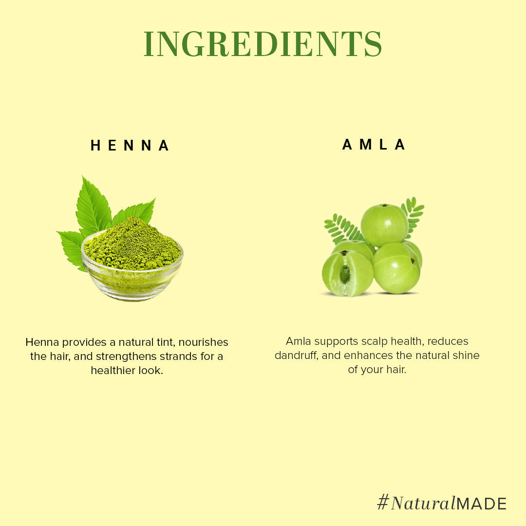 Khadi Natural Organic Henna & Amla Fruit Powder For Hair Care - 100% Natural - 100gm - Image 3 - Buy from Indicrest