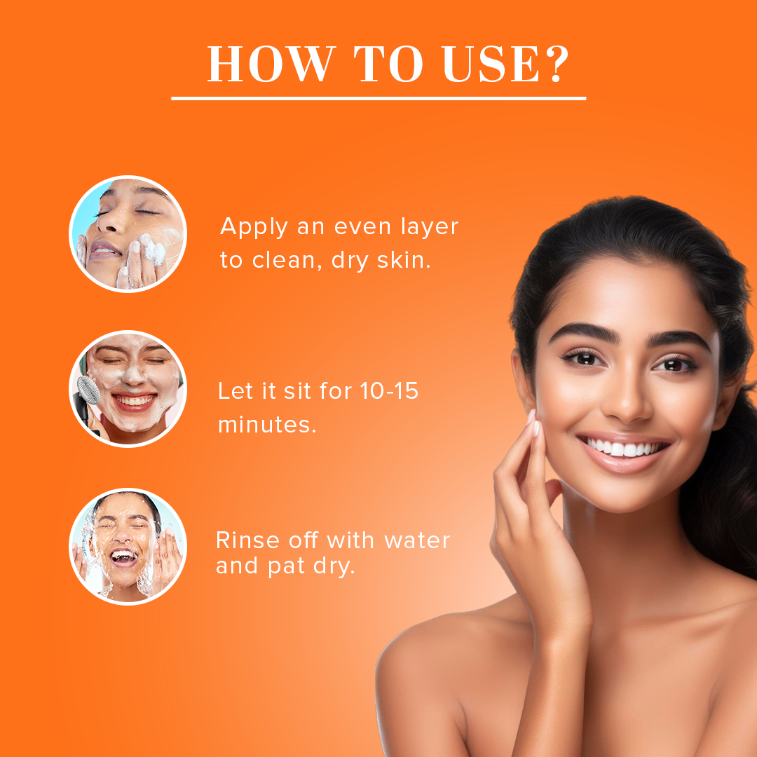 Khadi Natural Vitamin C Face Mask - 200gm - Image 4 - Buy from Indicrest