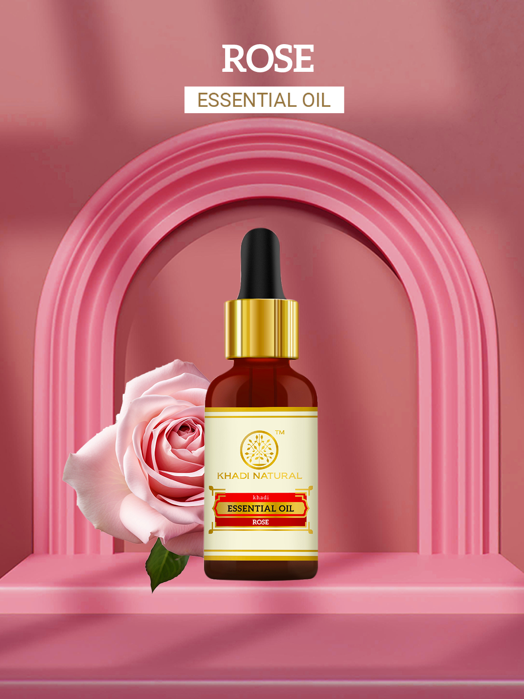 Khadi Natural Rose - Pure Essential Oil - 15ml Sale - Image 6 - Buy from Indicrest