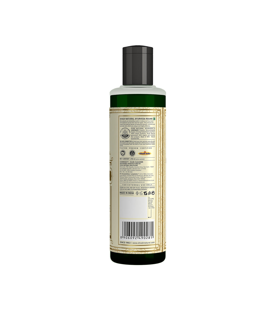Khadi Natural Neem Sat Hair Cleanser - 210ml - Image 4 - Buy from Indicrest