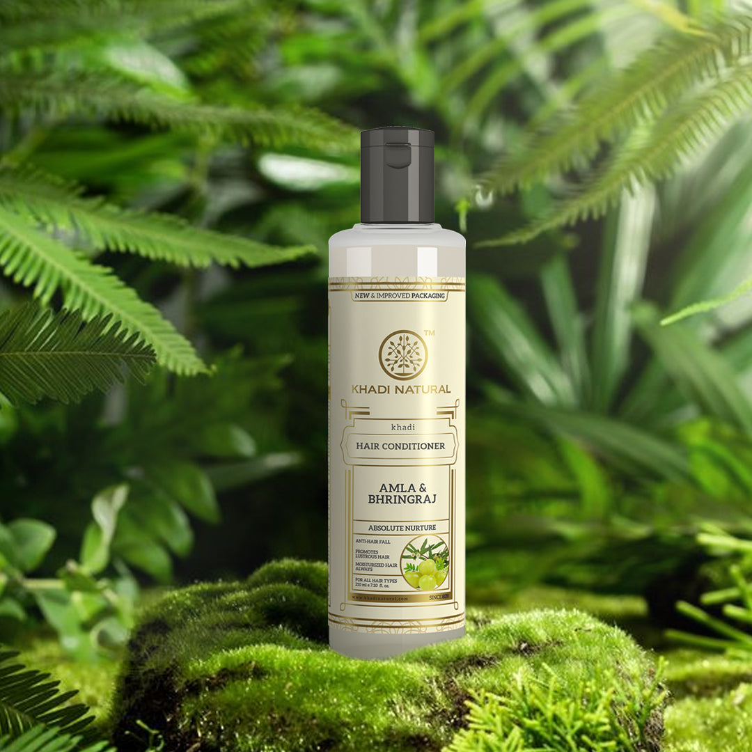 Khadi Natural Amla & Bhringraj Hair Conditioner - 210ml - Image 6 - Buy from Indicrest
