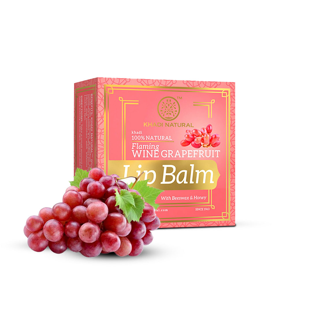 Khadi Natural Wine Grapefruit Lip Balm - With Beeswax & Honey - 5gm - Image 6 - Buy from Indicrest