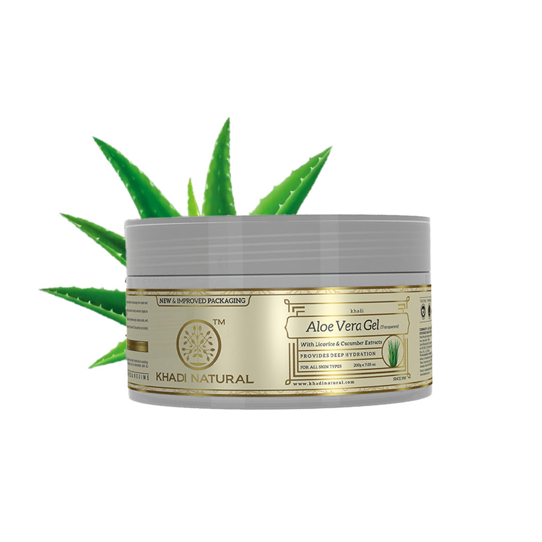 Khadi Natural Aloe Vera Transparent Gel Combo Pack of 2 - 200gm Each Sale - Image 6 - Buy from Indicrest