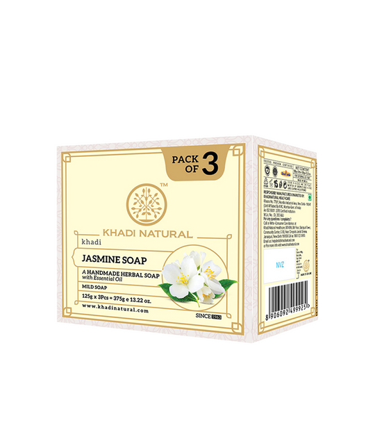 Khadi Natural Herbal Jasmine Soap Combo Pack Of 3 – 125gm Each - Buy from Indicrest