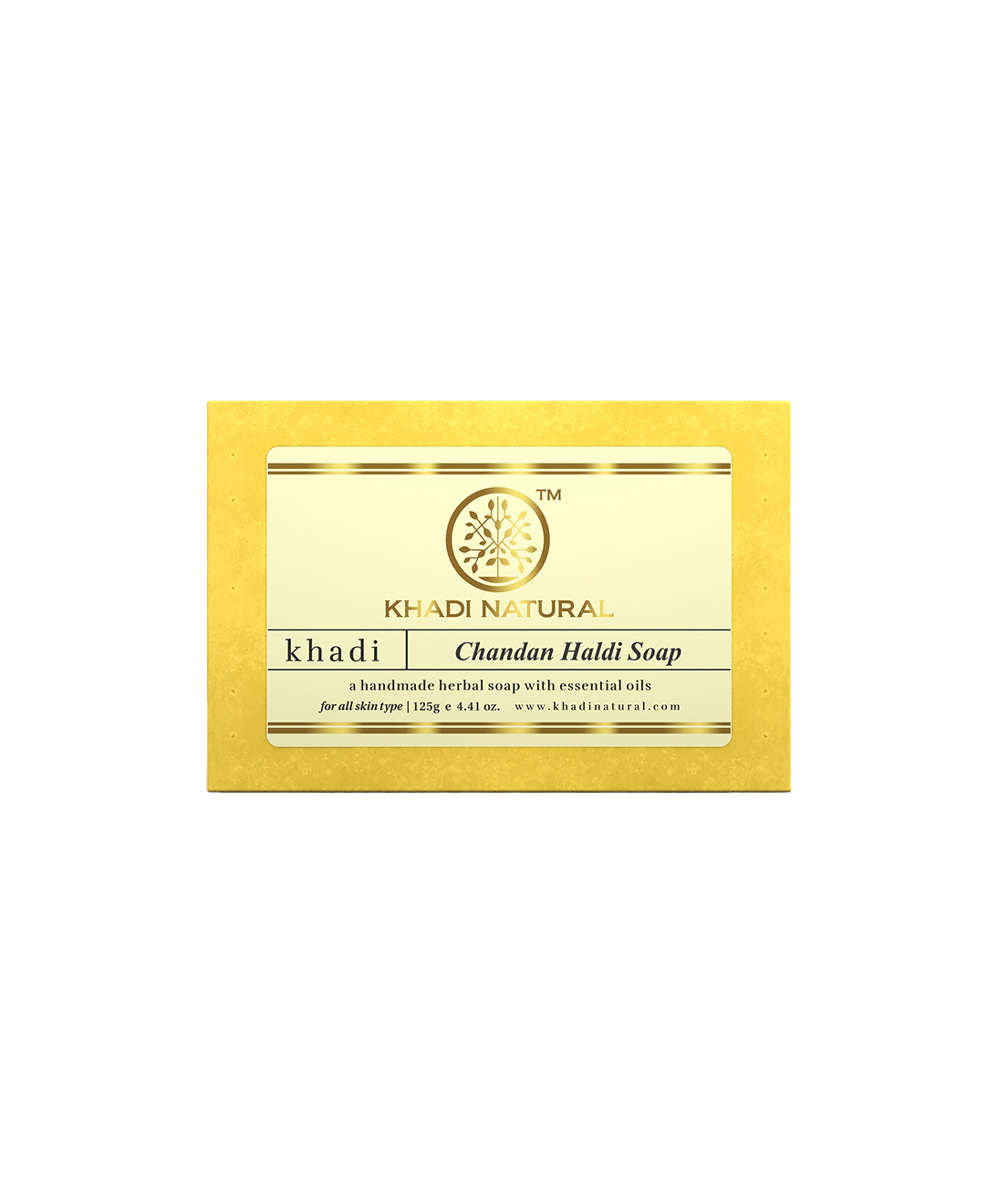 Khadi Natural Chandan Haldi Soap - 125gm - Buy from Indicrest
