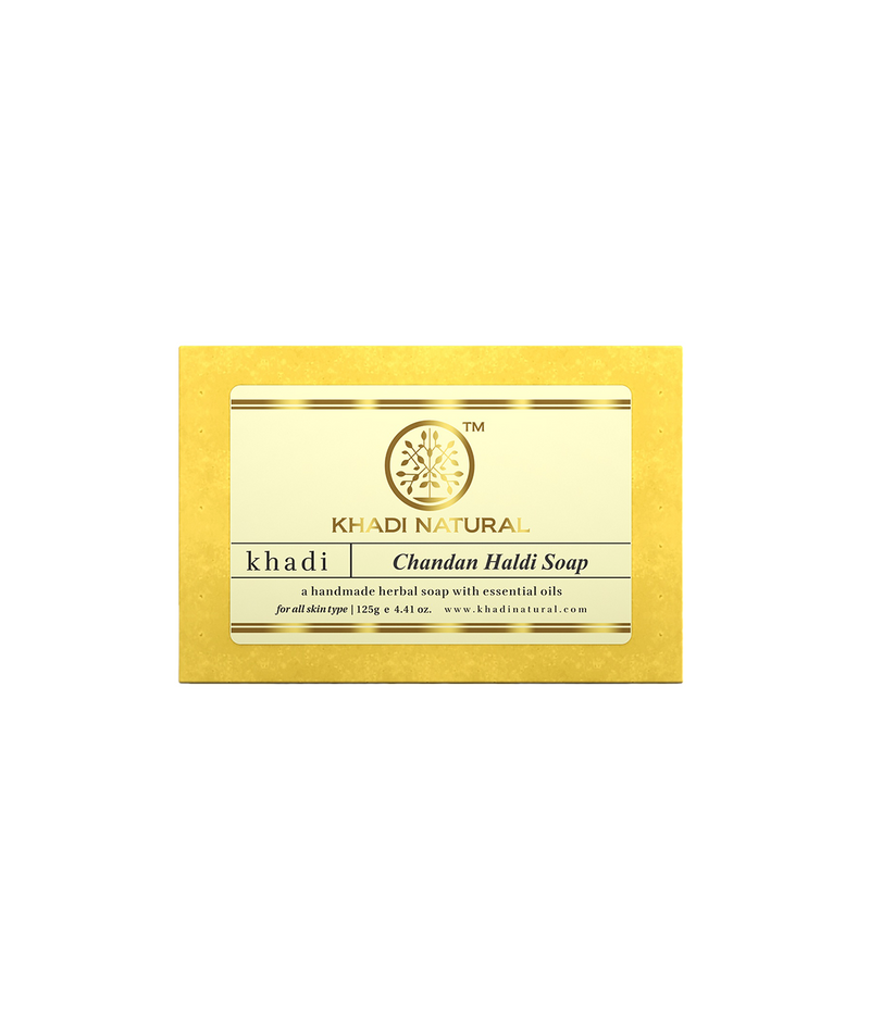 Khadi Natural Chandan Haldi Soap - 125gm - Buy from Indicrest