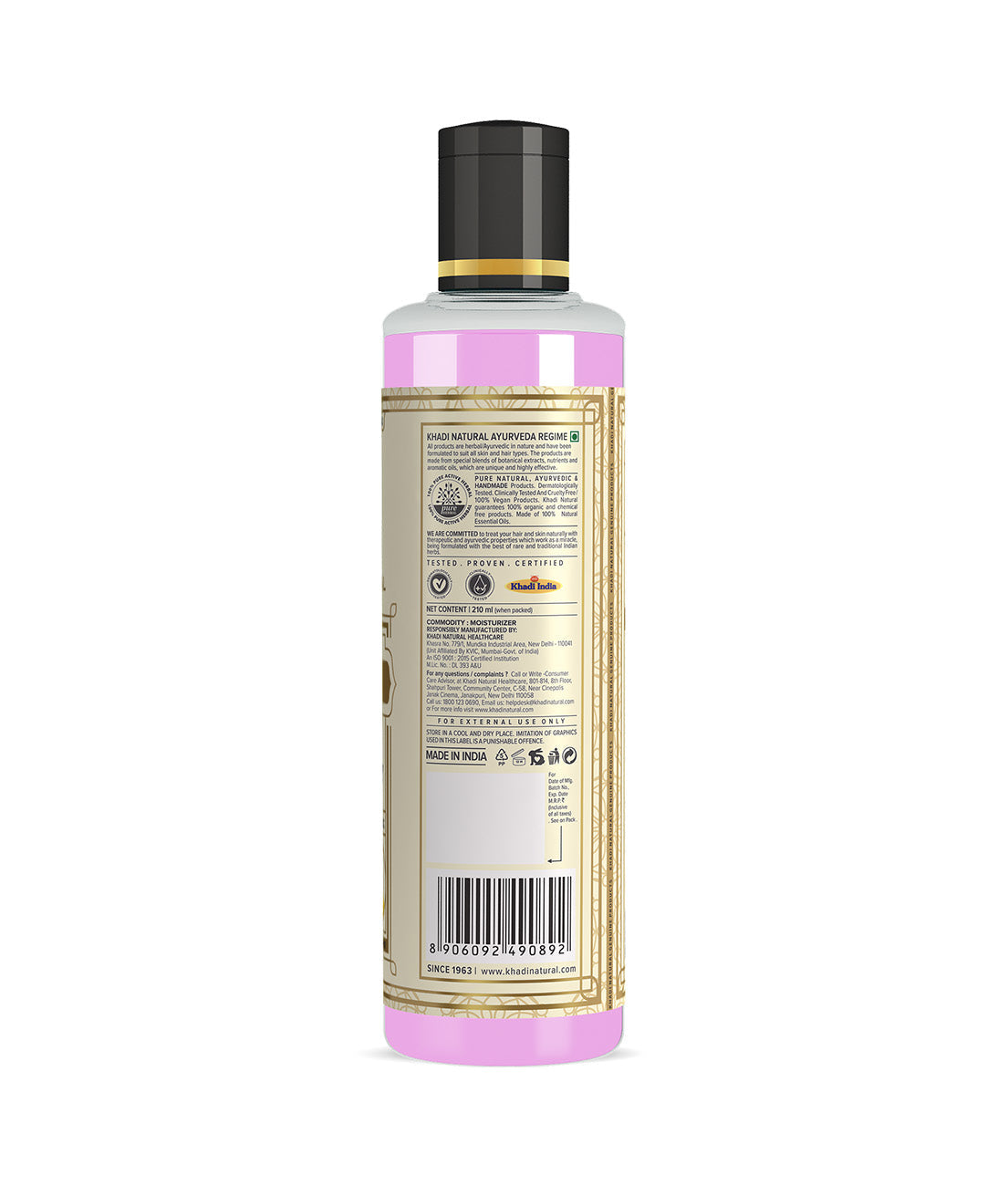 Khadi Natural Rose & Honey Moisturizer - 210ml - Image 5 - Buy from Indicrest