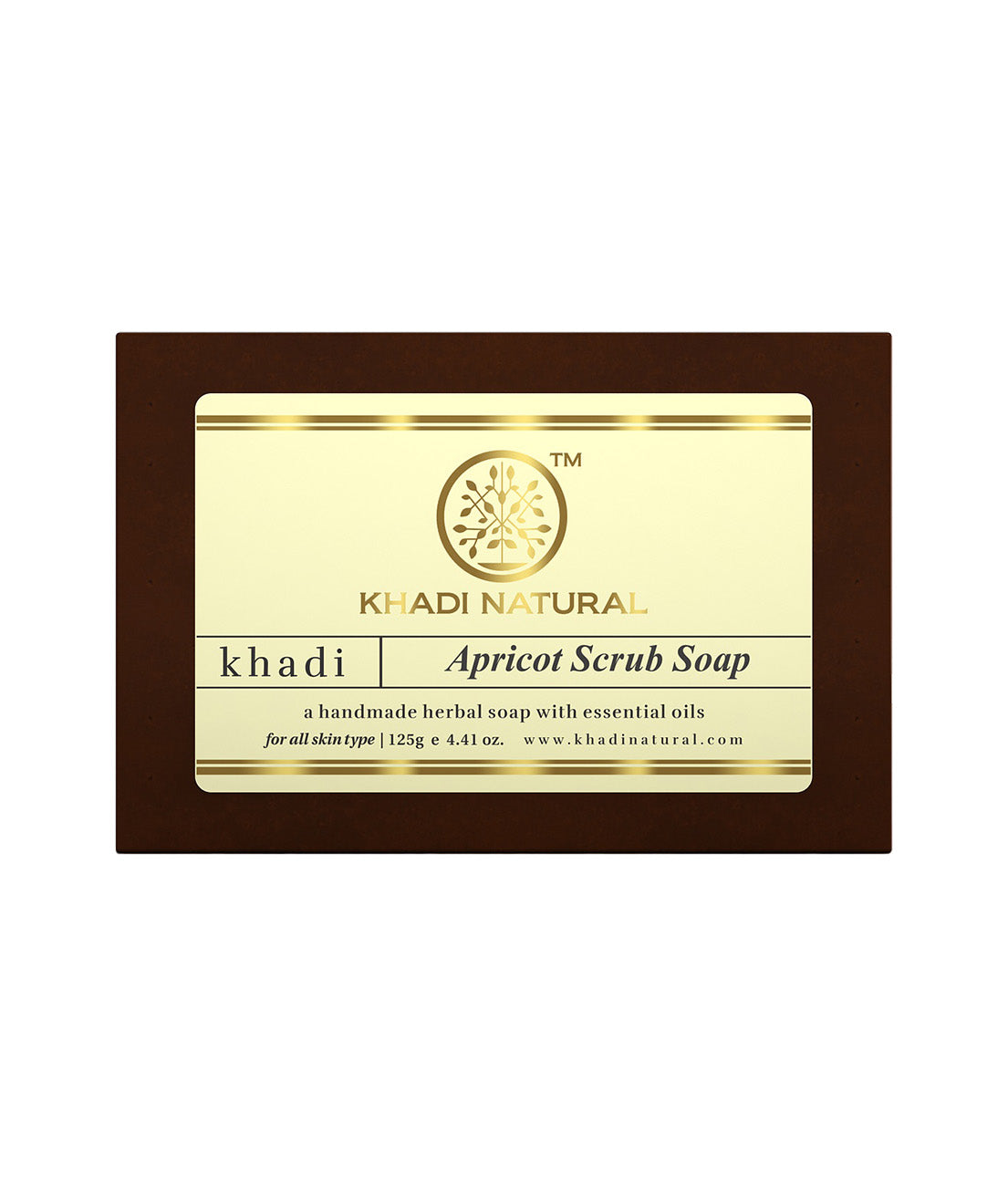 Khadi Natural Apricot Scrub Soap - 125gm - Buy from Indicrest