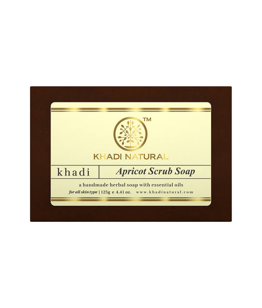 Khadi Natural Apricot Scrub Soap - 125gm - Buy from Indicrest