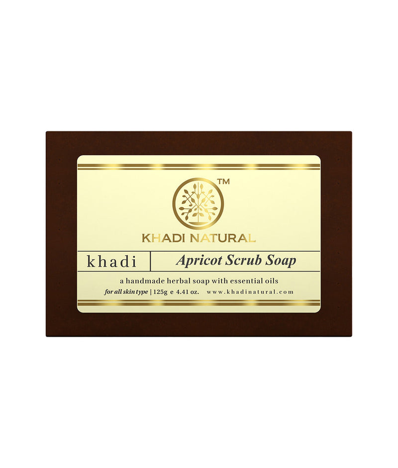 Khadi Natural Apricot Scrub Soap - 125gm - Buy from Indicrest