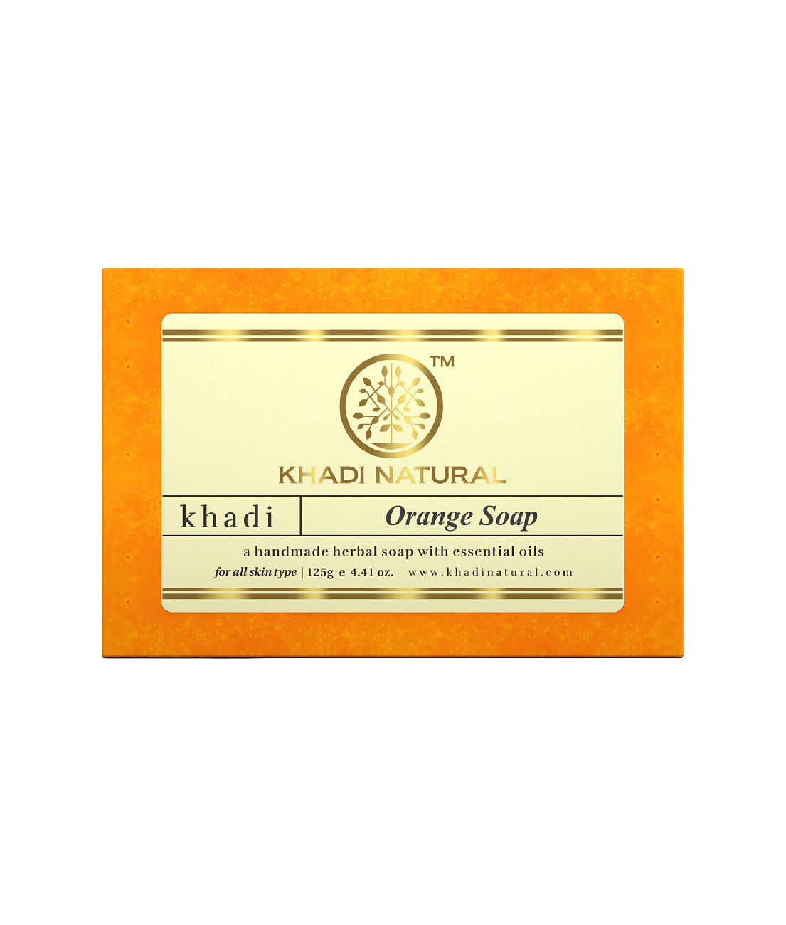 Khadi Natural Orange Soap 125gm - Buy from Indicrest