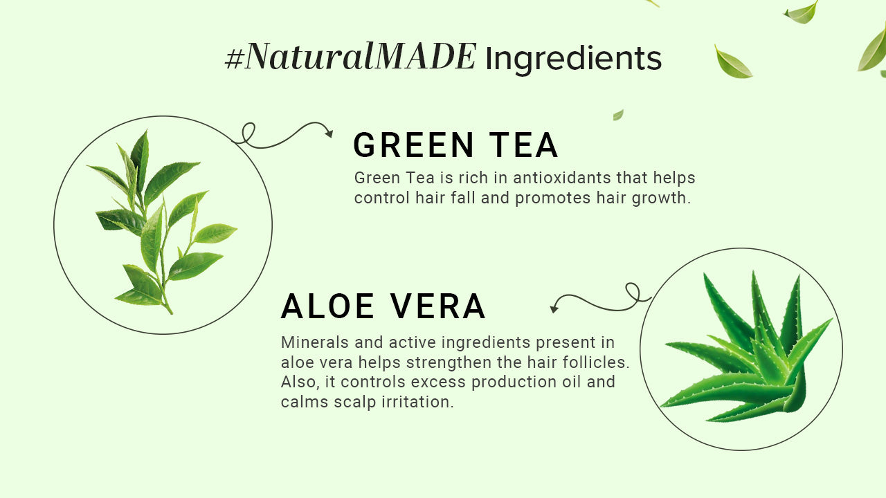 Khadi Natural Herbal Green Tea & Aloevera Hair Conditioner SLS & Paraben Free - 210ml - Image 3 - Buy from Indicrest