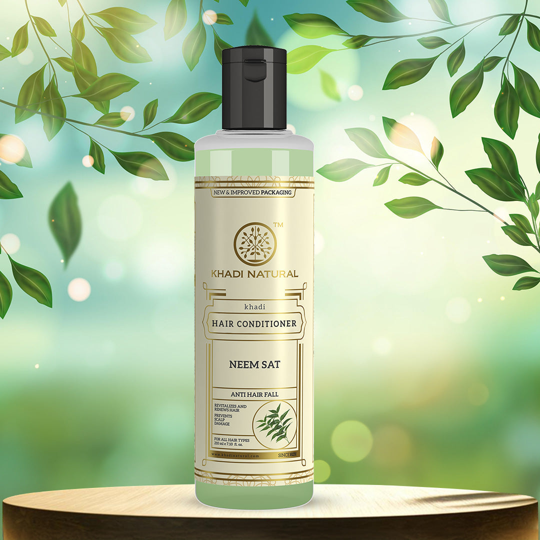 Khadi Natural Neem Sat Hair Conditioner - 210ml - Image 7 - Buy from Indicrest