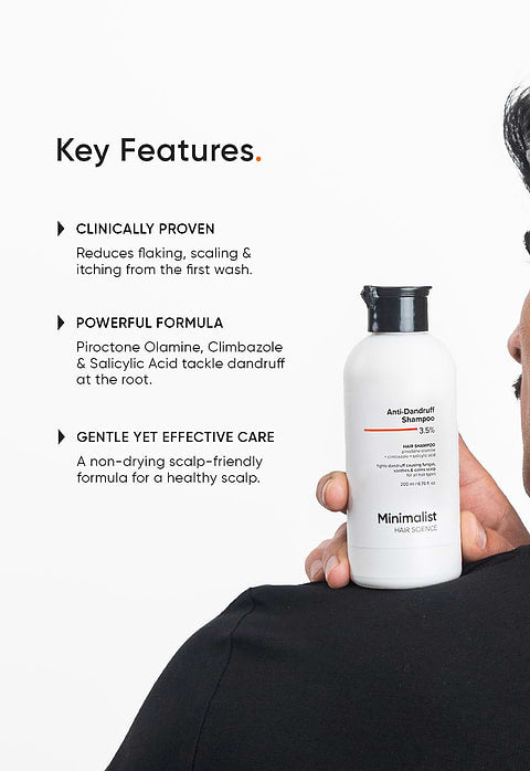 Minimalist Anti Dandruff Shampoo 3.5% For Reduces Dandruff, Itchiness &amp; Removes Scalp Impurities, 100ml - Image 4 - Buy from Indicrest
