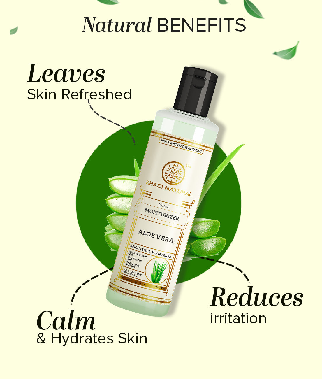 Khadi Natural Aloe Vera Moisturizer - 210ml - Image 2 - Buy from Indicrest