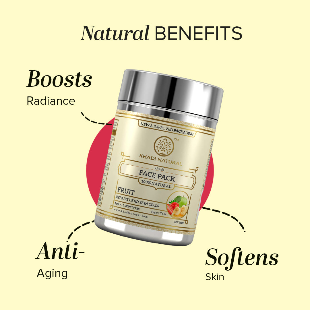 Khadi Natural Fruit Face Pack - 50gm - Image 2 - Buy from Indicrest