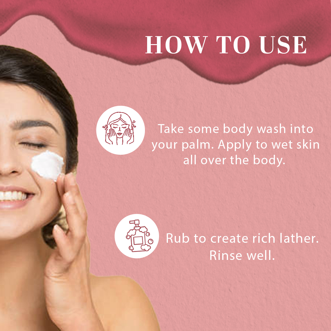 Khadi Natural Rose & Honey Body Wash - 210ml - Image 4 - Buy from Indicrest