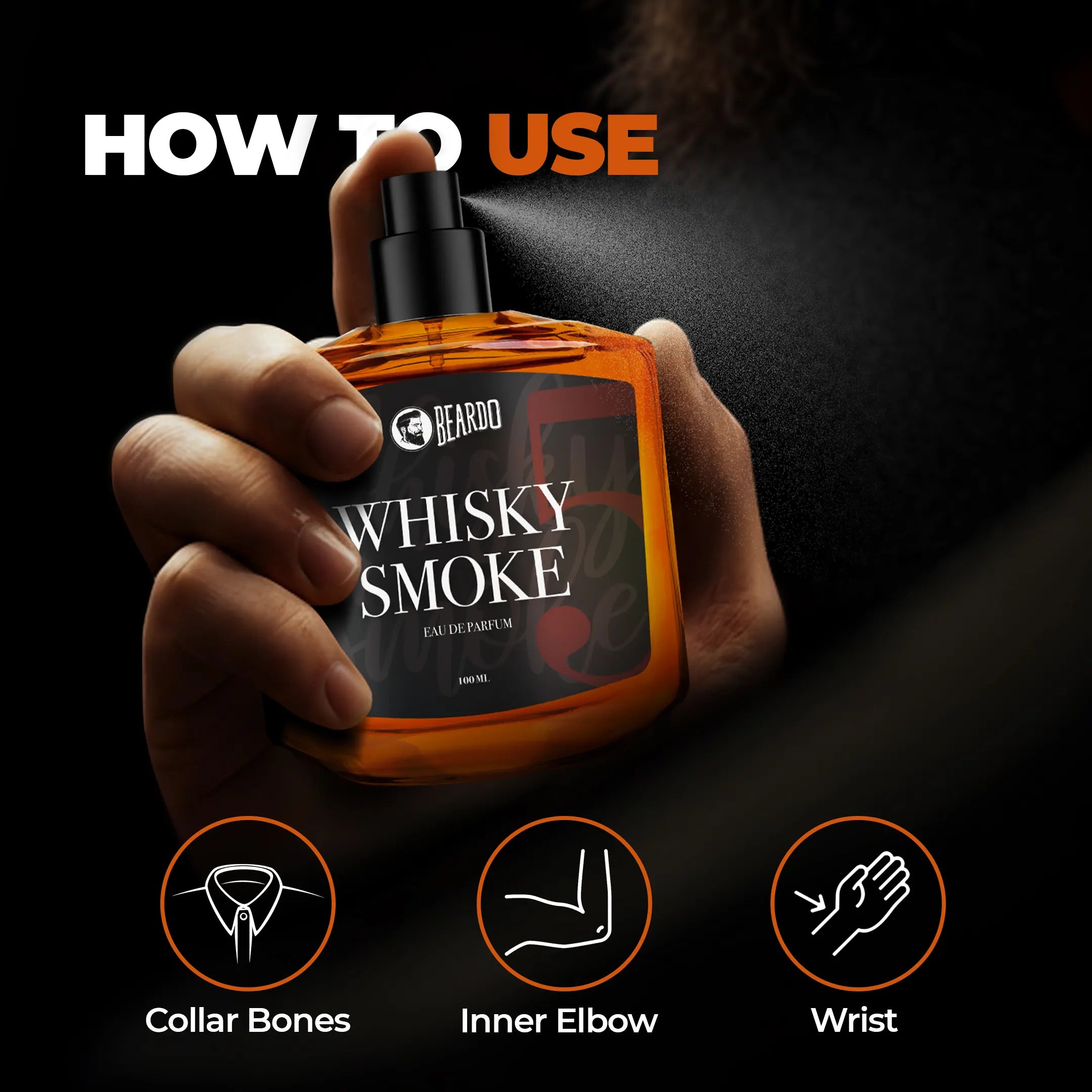 Beardo Whisky Smoke Perfume, 100ml - Image 3 - Buy from Indicrest