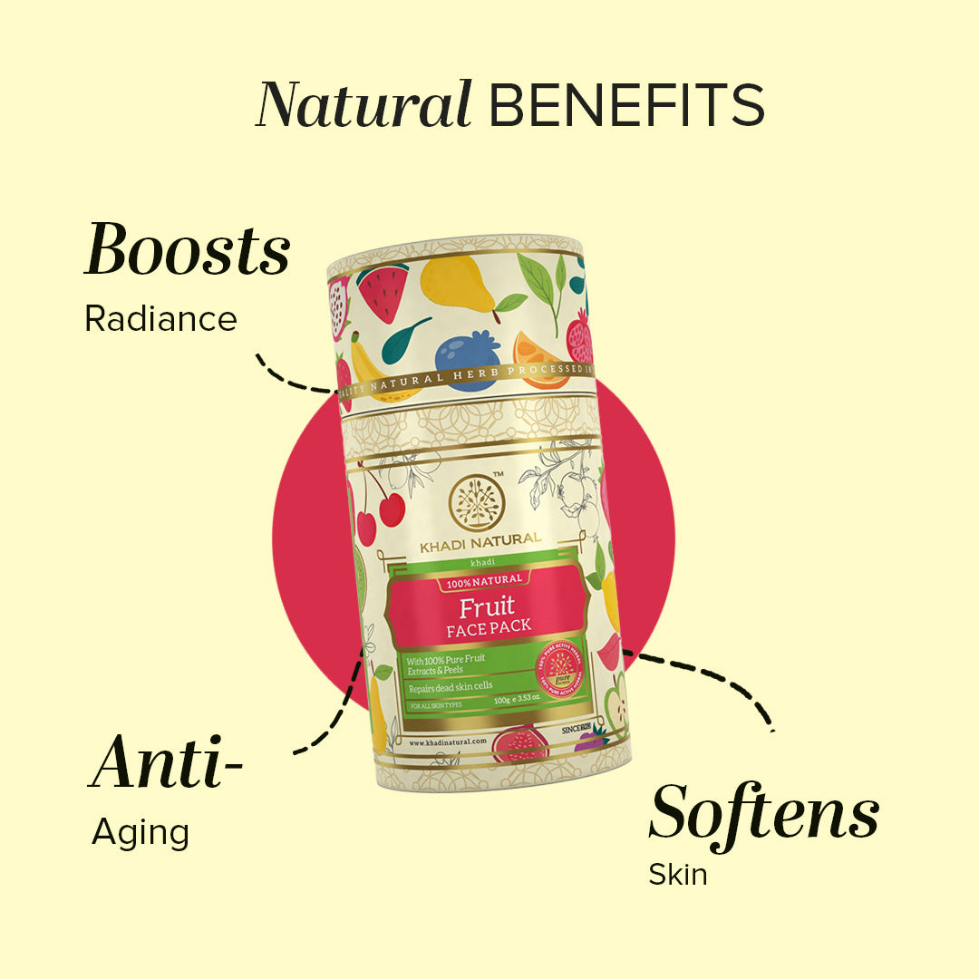 Khadi Natural Fruit Face Pack - 100gm - Image 3 - Buy from Indicrest