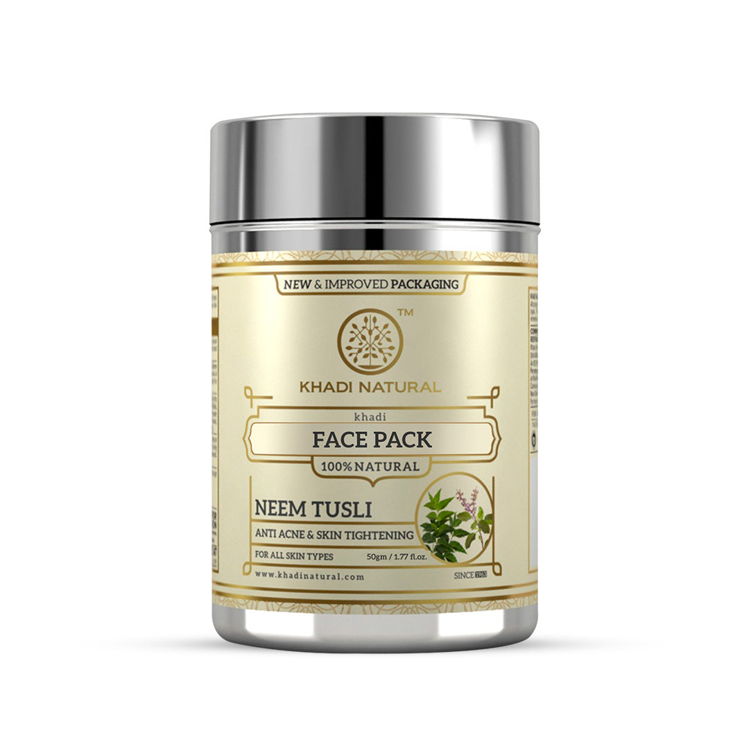Khadi Natural Neem Tulsi Face Pack - 50gm - Buy from Indicrest