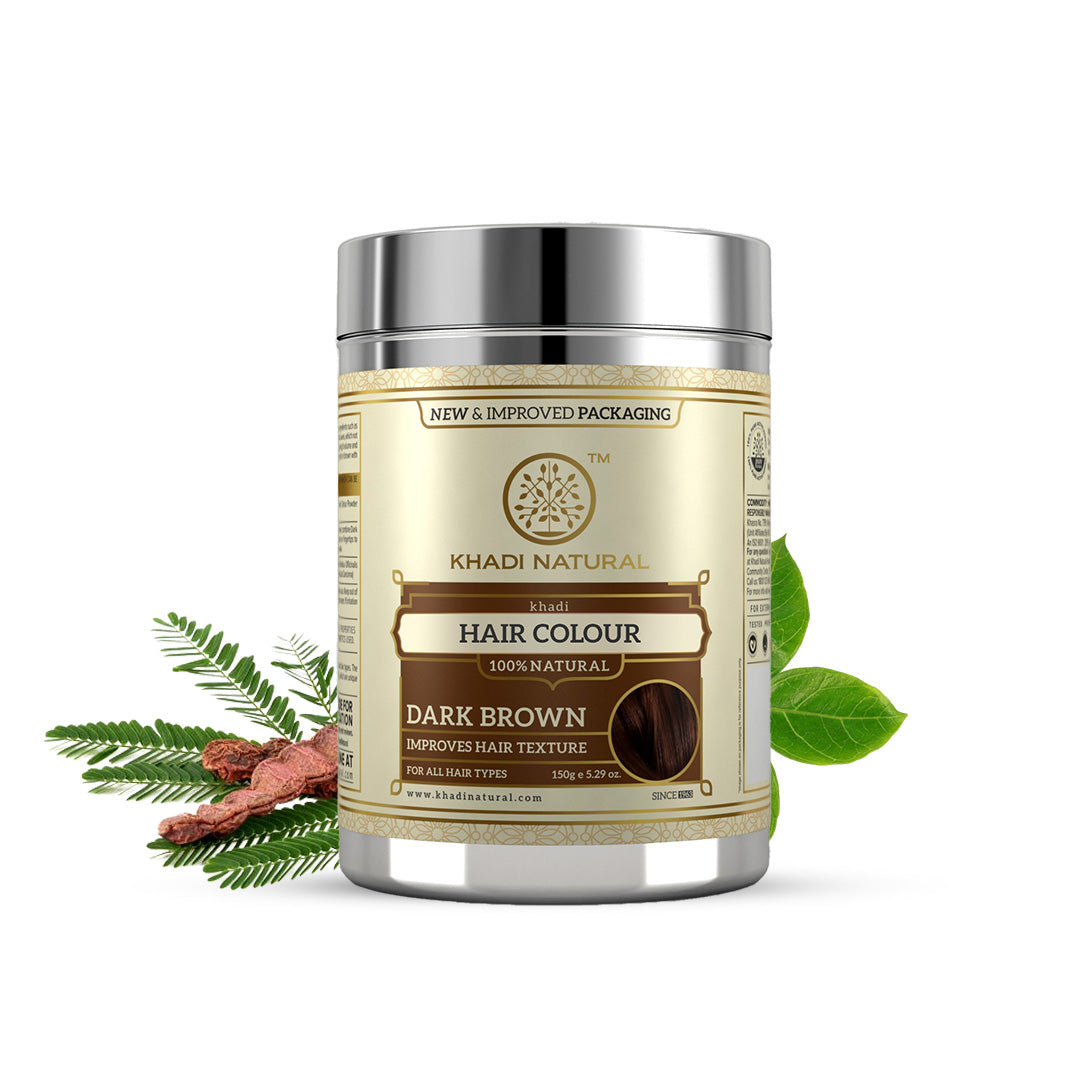 Khadi Natural Hair Colour Dark Brown - 150gm - Image 6 - Buy from Indicrest