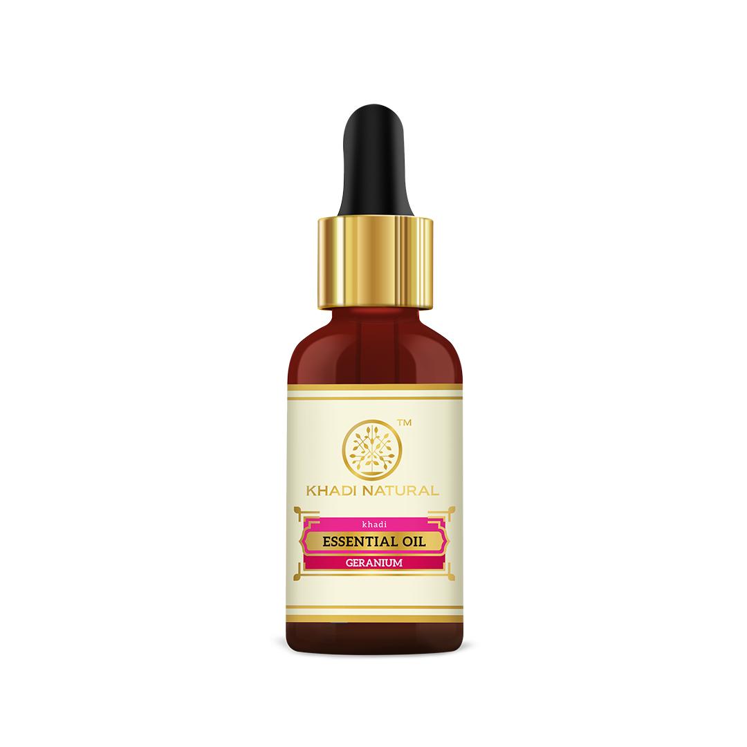 Khadi Natural Herbal Geranium Essential Oil Sale - 15ml - Buy from Indicrest