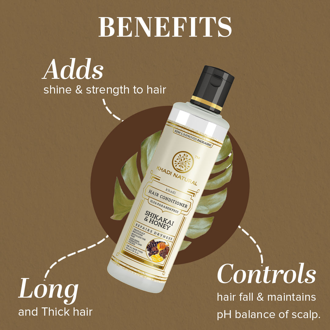 Khadi Natural Shikakai & Honey Hair Conditioner SLS Free Combo Pack Of 2 – 210ml Each Sale - Image 2 - Buy from Indicrest