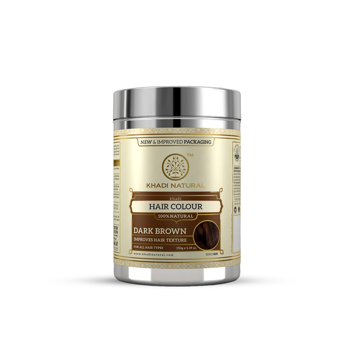 Khadi Natural Hair Colour Dark Brown - 150gm - Image 5 - Buy from Indicrest