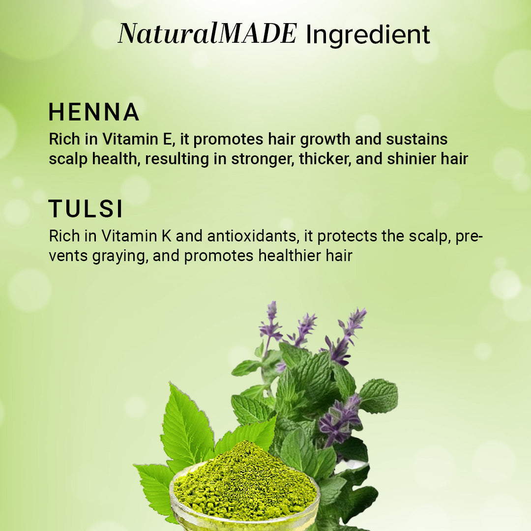 Khadi Natural Henna Tulsi Hair Conditioner - 210ml - Image 4 - Buy from Indicrest