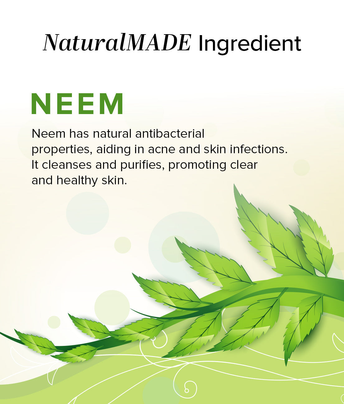 Khadi Natural Pure Neem Soap - 125gm - Image 3 - Buy from Indicrest