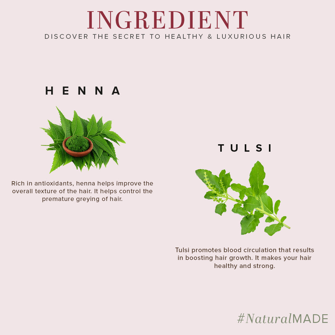 Khadi Natural Henna Tulsi Hair Cleanser - 210ml - Image 3 - Buy from Indicrest