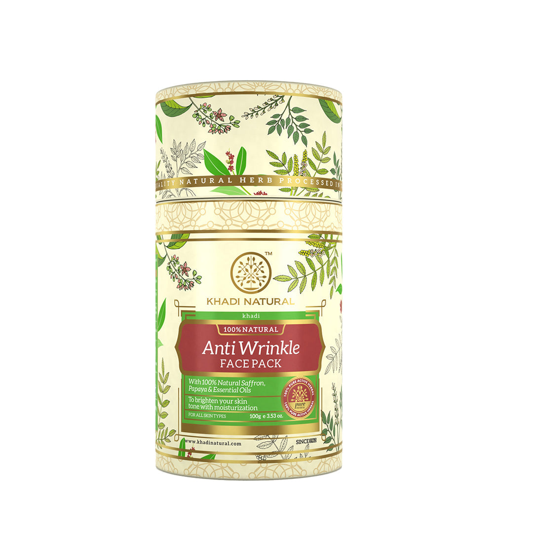 Khadi Natural Anti Wrinkle Face Pack - 100gm - Image 5 - Buy from Indicrest