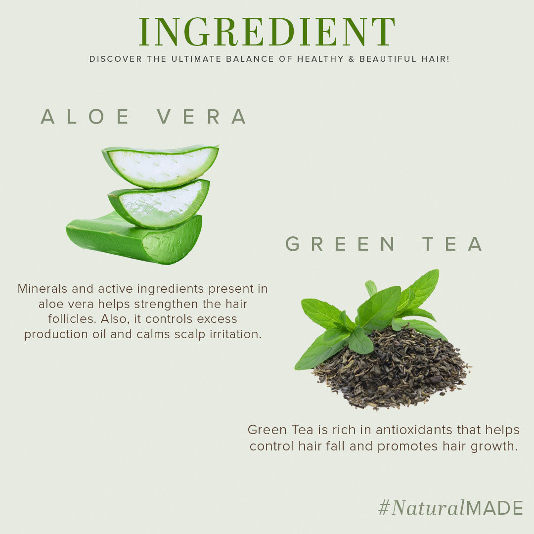 Khadi Natural Greentea & Aloevera Hair Conditioner - 210ml - Image 3 - Buy from Indicrest